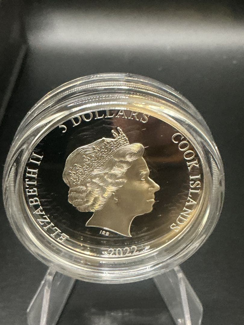 ヨーロッパ・ブッポウソウ 2022年 クック諸島 1オンス純銀 プルーフ銀貨