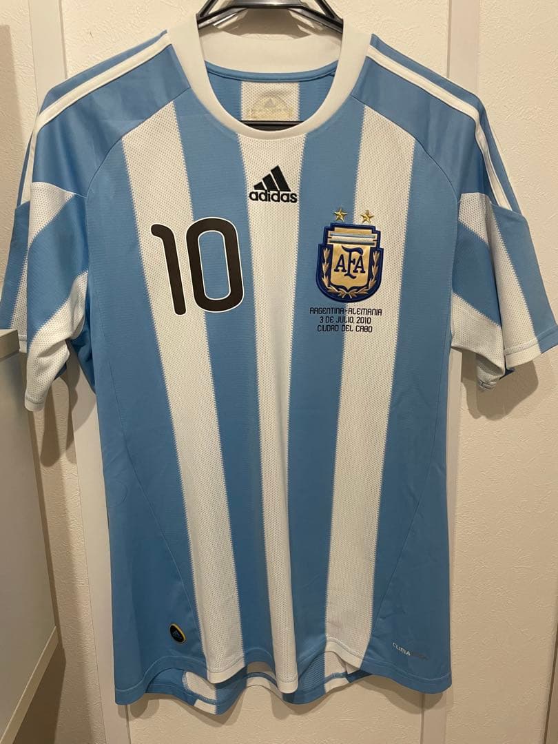 メッシ　アルゼンチン代表ユニフォーム　2010ワールドカップ　ドイツ戦モデル