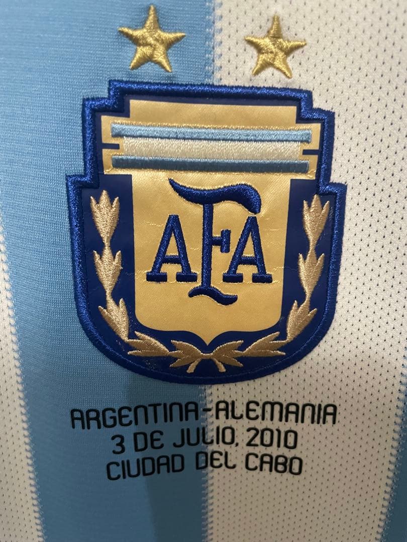 メッシ　アルゼンチン代表ユニフォーム　2010ワールドカップ　ドイツ戦モデル