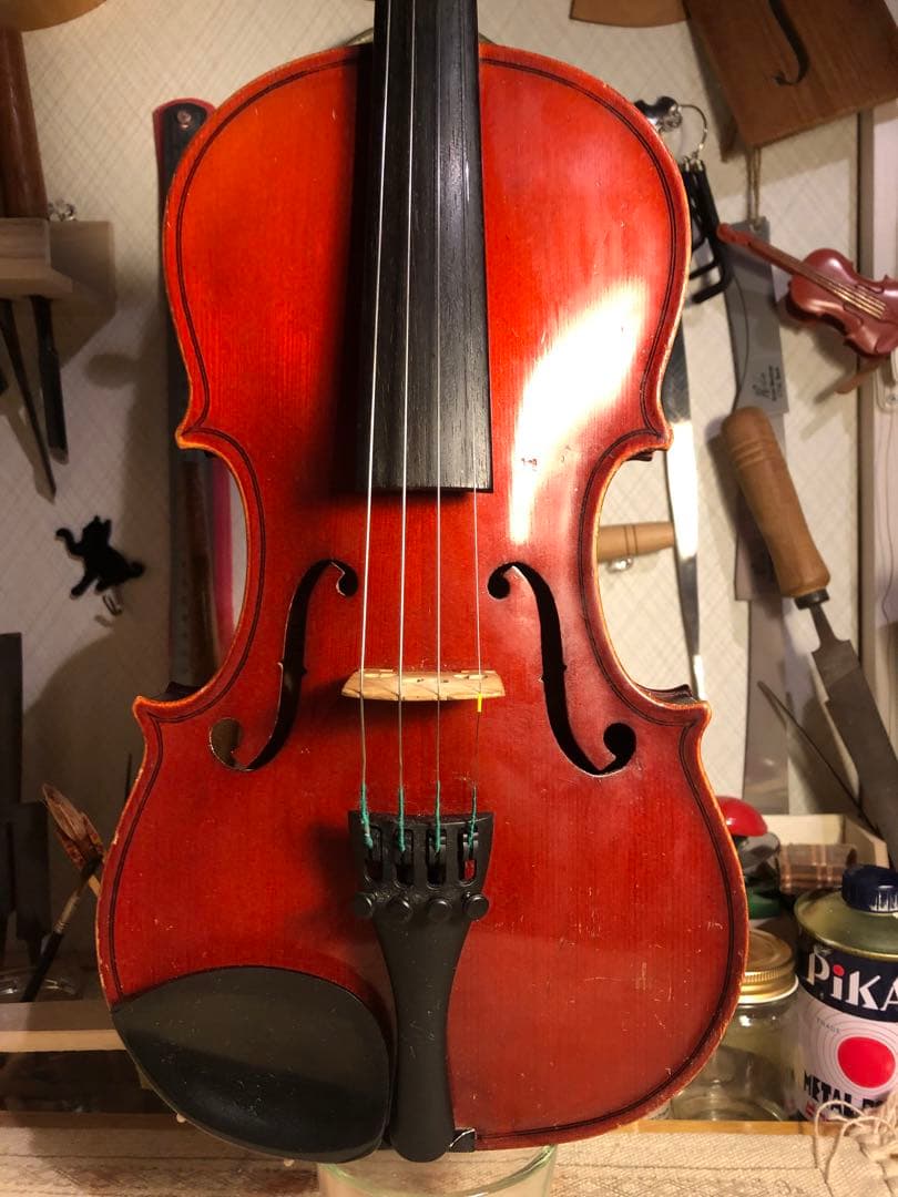 【駒&魂柱調整済】Suzuki分数バイオリンNo102 1/2 1968