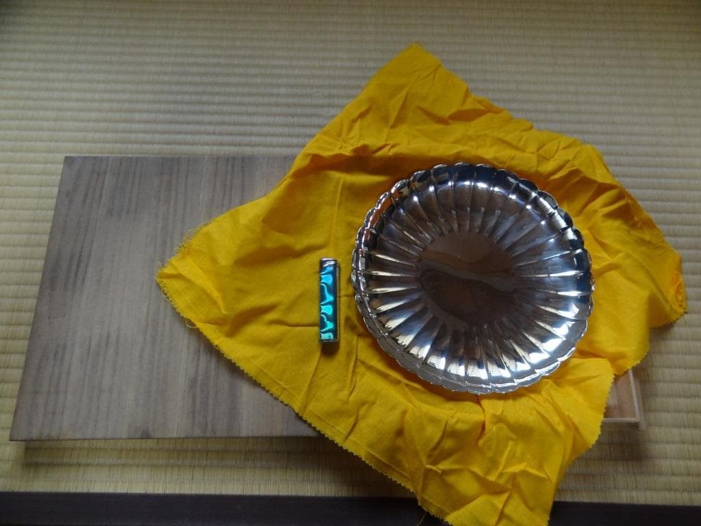 銀製菓子器　銀製徳力　徳力本店　貴金属　美術品　骨董　重量約380ｇ