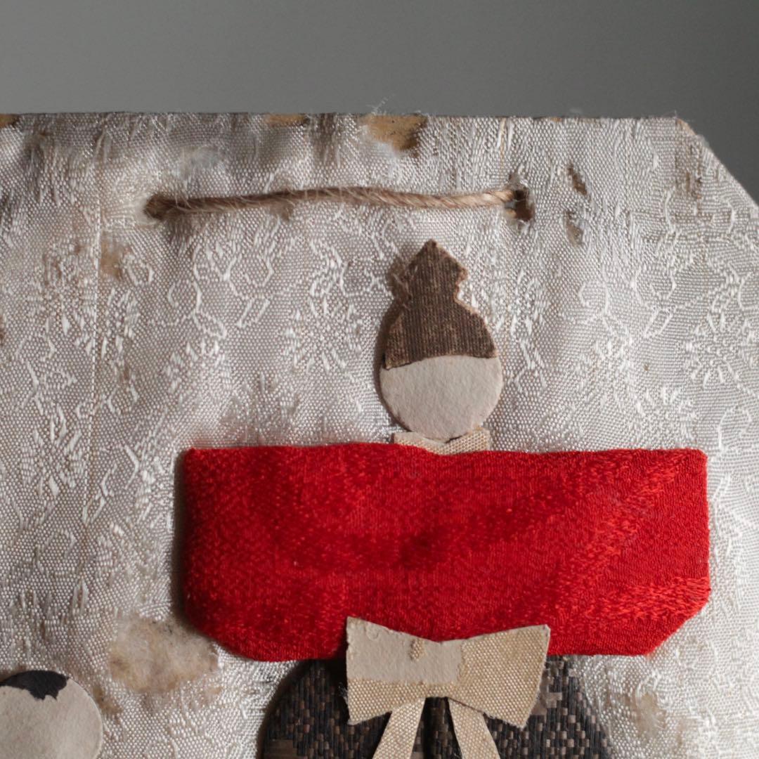 古い 紙雛飾り 古道具 アンティーク 雛人形 古道具 オブジェ