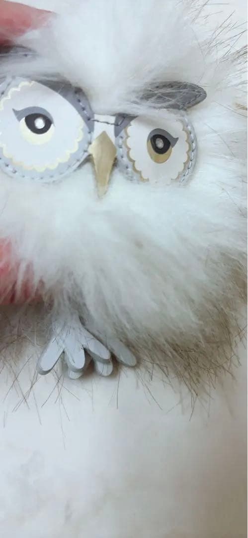 フワフワ白フクロウ♡ケイトスペードキーホルダー