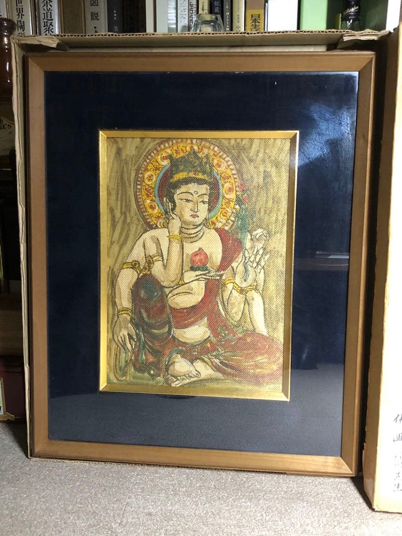 滝川先生佛画。西洋画。昭和時代。1966年。滝川太郎。美品。美術品。