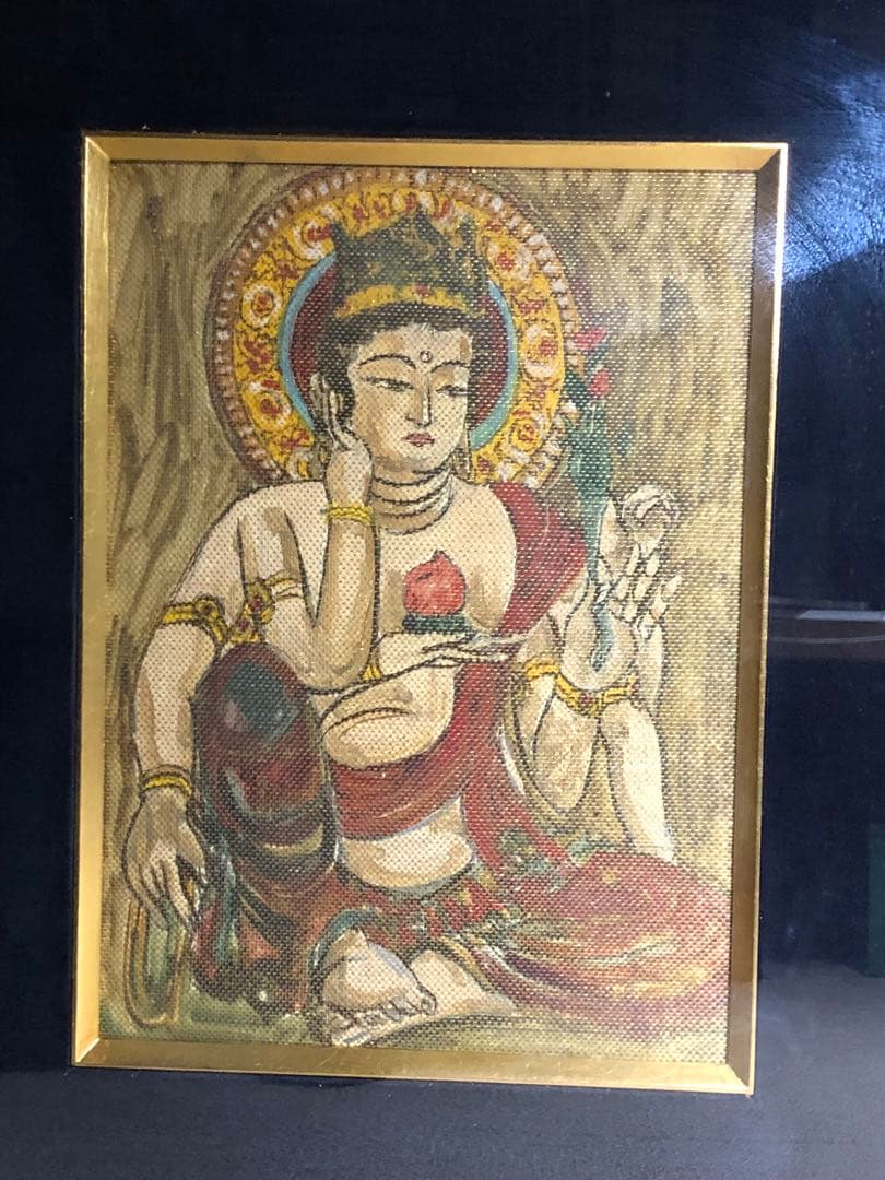 滝川先生佛画。西洋画。昭和時代。1966年。滝川太郎。美品。美術品。