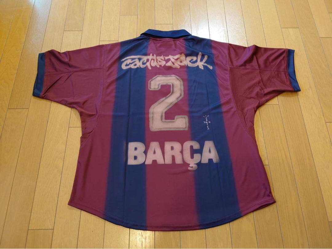バルセロナ　トラビススコット　コラボ　ユニフォーム　カクタスジャック