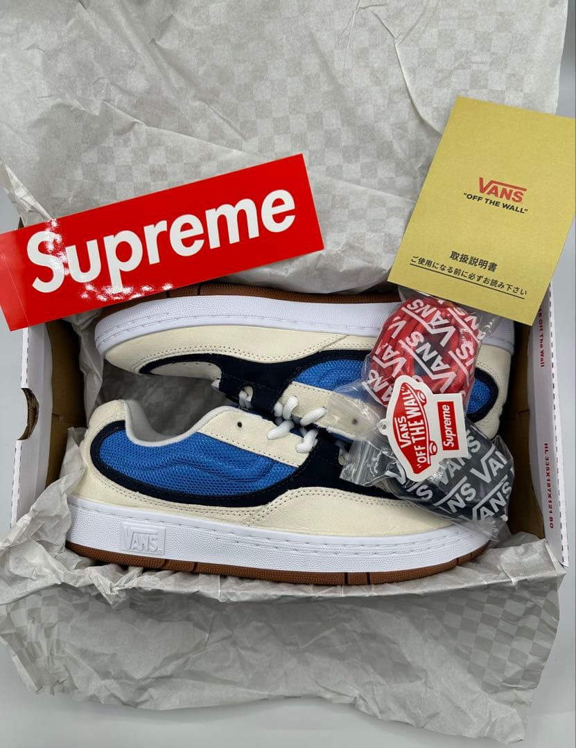 Supreme × Vans Speed \"Blue\" 28/5cm