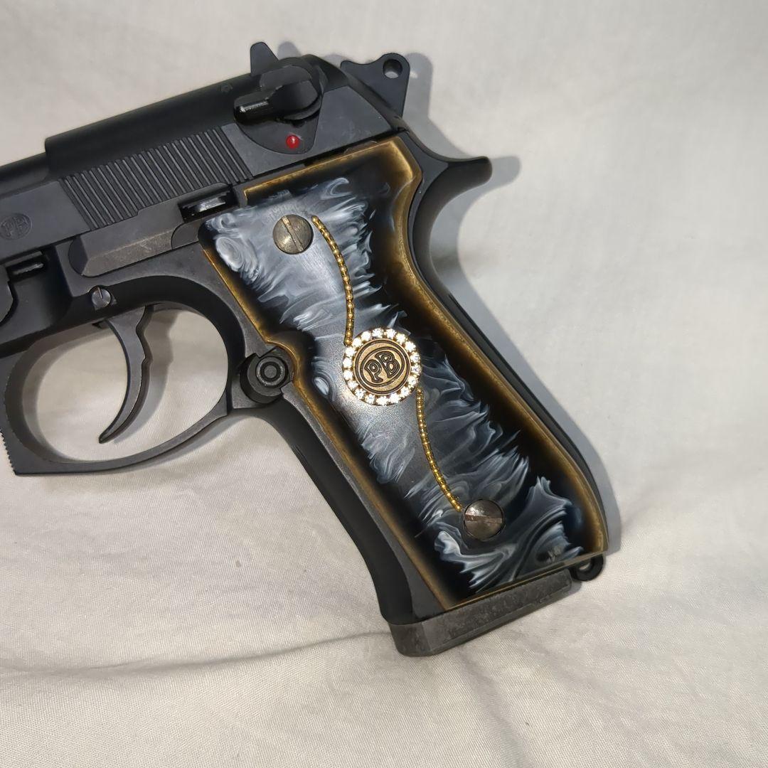 重量計161g EGYPT エジプト製　真鍮グリップ　ベレッタm9　m92f対応