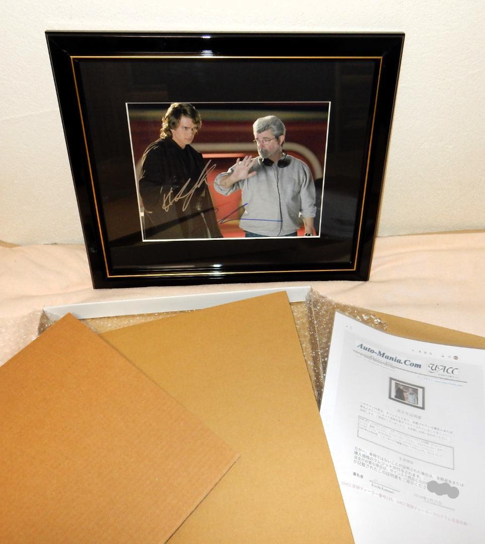 ジョージ・ルーカスとヘイデン・クリステンセン スターウォーズの最高作！証明書付き