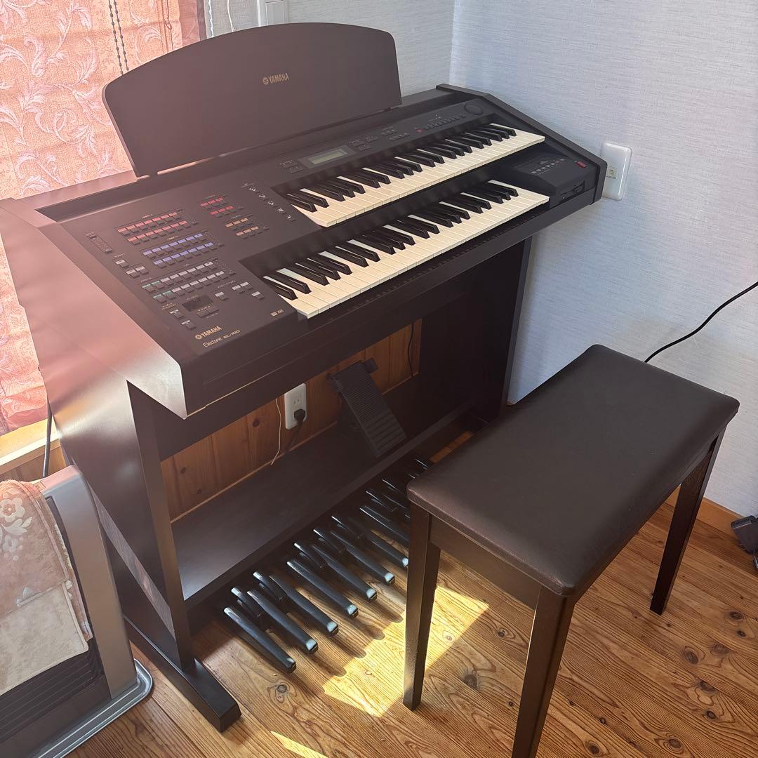 Yamaha Electone EL-100 黒 スタンド　椅子　フロッピー付き