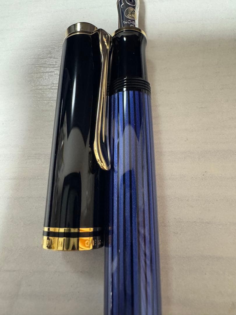 チャイ Pelikan M400ブルーストライプ ペリカン スーべレーン