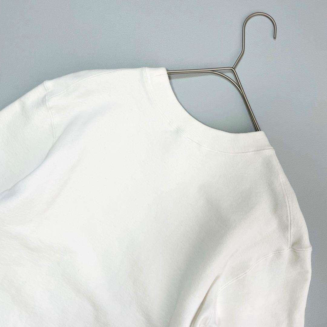 6373 TFW49 クルーネックスウェット　サイドジップ　ホワイト