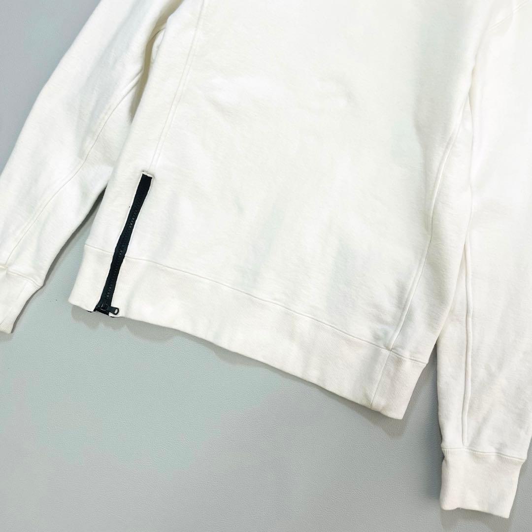 6373 TFW49 クルーネックスウェット　サイドジップ　ホワイト