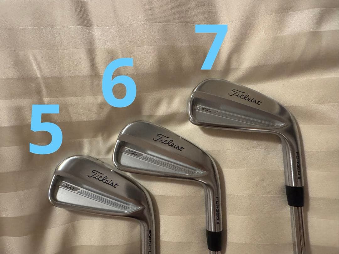 極美品 タイトリスト T100 2023 7本セット（4〜PW） 保証証あり