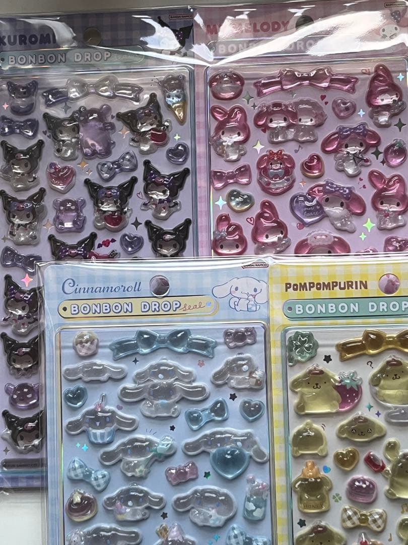 【国内正規品】ボンボンドロップシールサンリオ 7種セット