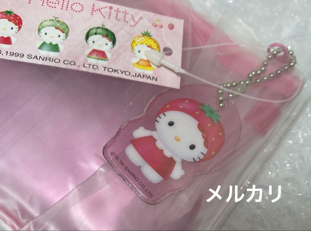 平成レトロ サンリオ キティ 1999年 ペンケース フルーツ