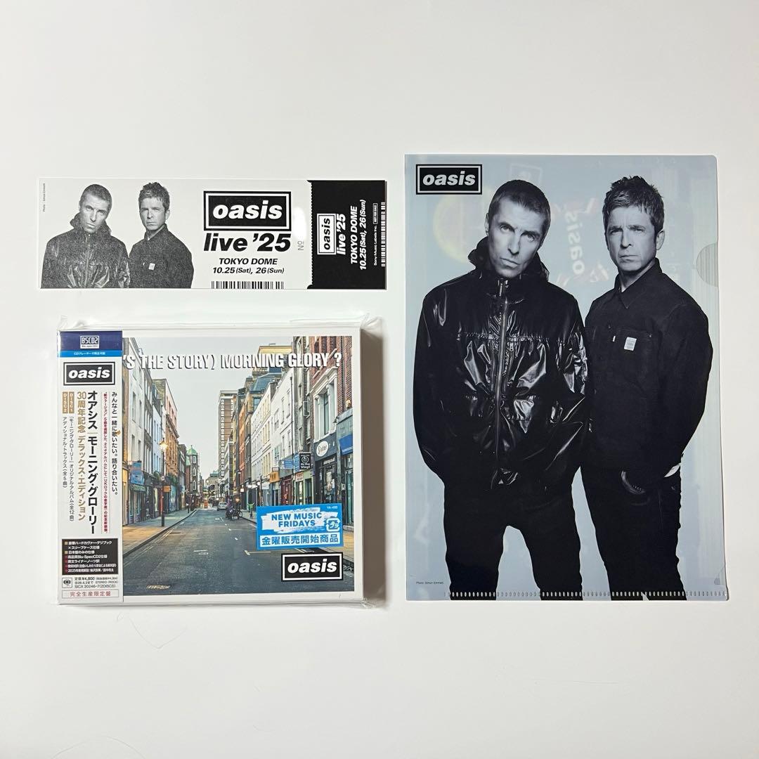 oasis メモリアルチケット＆クリファイル CD morning glory