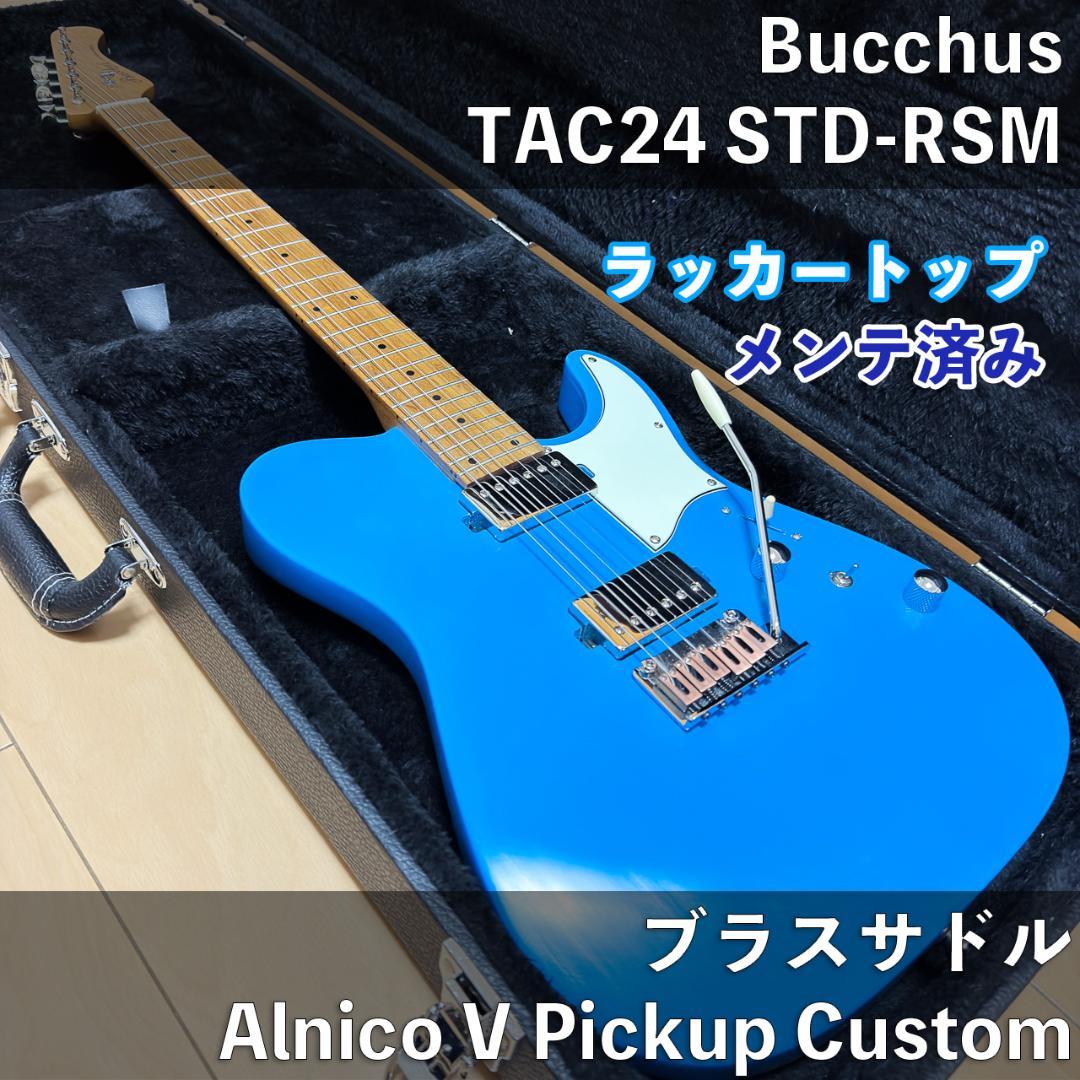 Bacchus TAC24 テレキャスター ブルー オーバーラッカー アーム付き