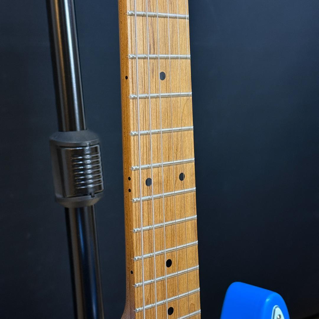 Bacchus TAC24 テレキャスター ブルー オーバーラッカー アーム付き