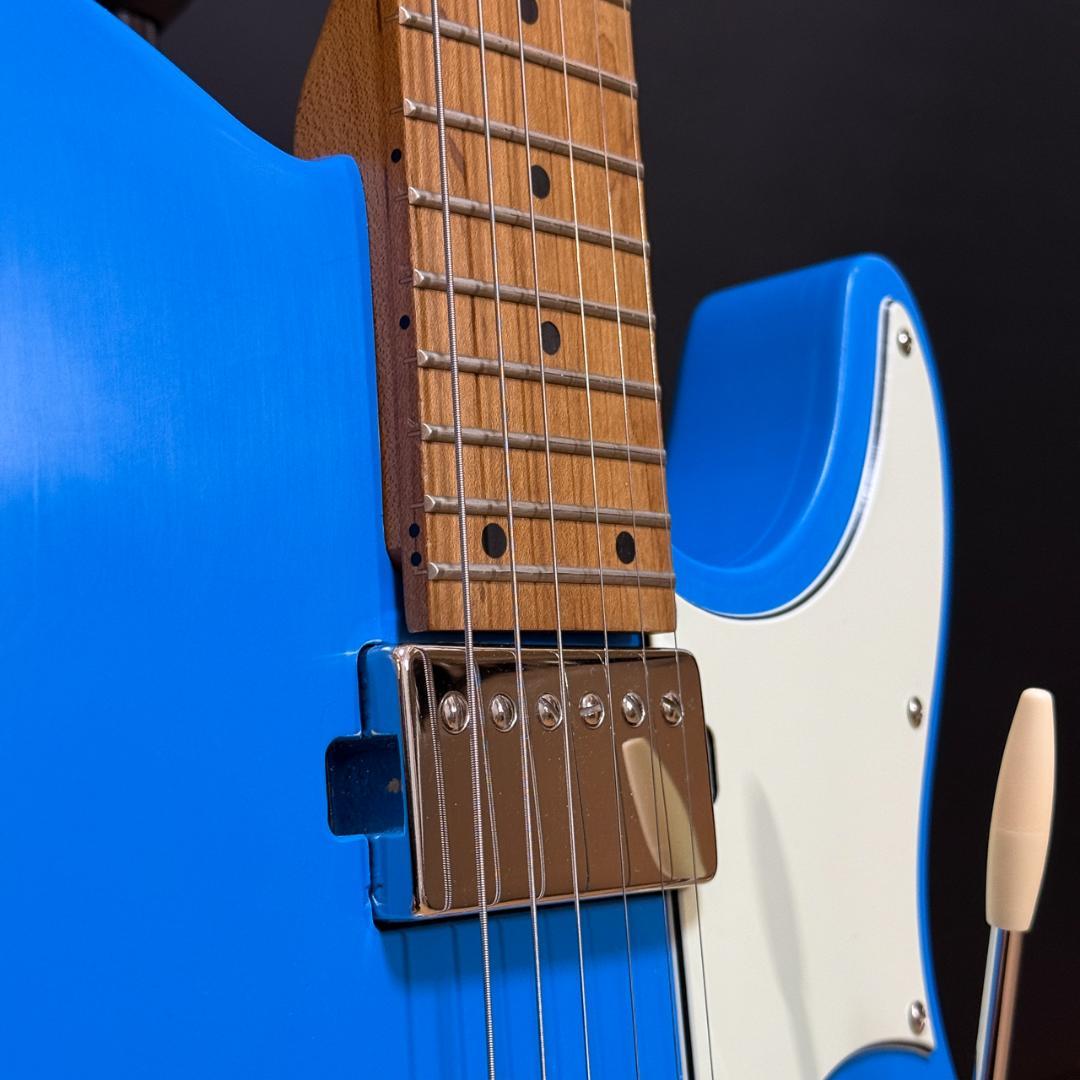 Bacchus TAC24 テレキャスター ブルー オーバーラッカー アーム付き