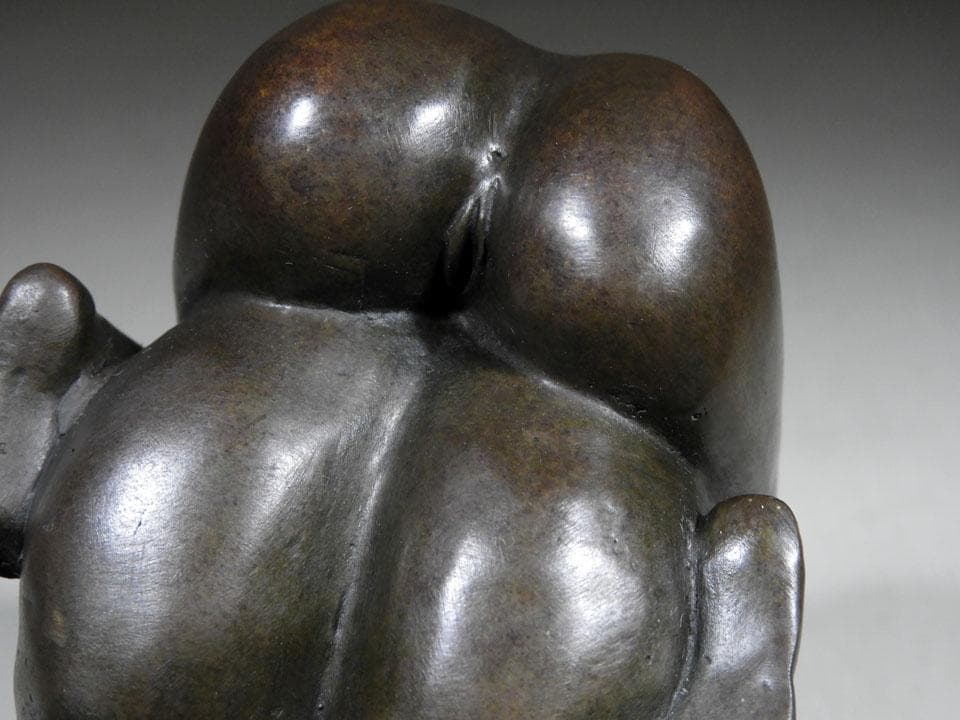 ●J.Mavchi 絶版作ブロンズ 大理石 銅像 男根 写実像 縁起物 春画