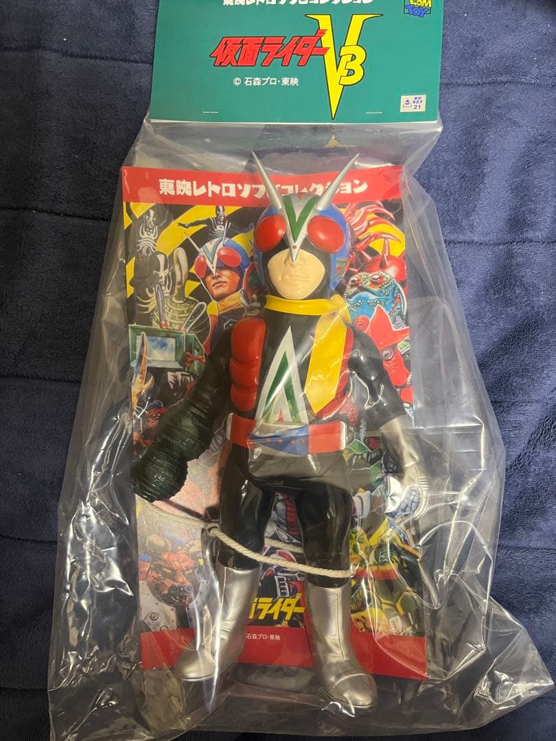 東映レトロソフビコレクション ライダーマン(ロープアームひも付きver.)