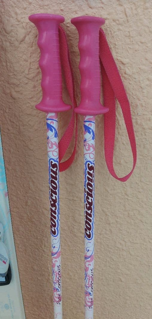 MSX Girls 　130㎝ジュニアスキー・ストックセット　子供用スキー板