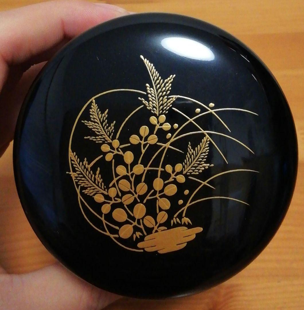 尋牛斎書付　春象作　秋の野　蒔絵　棗　共箱　共布　二重箱　茶道具