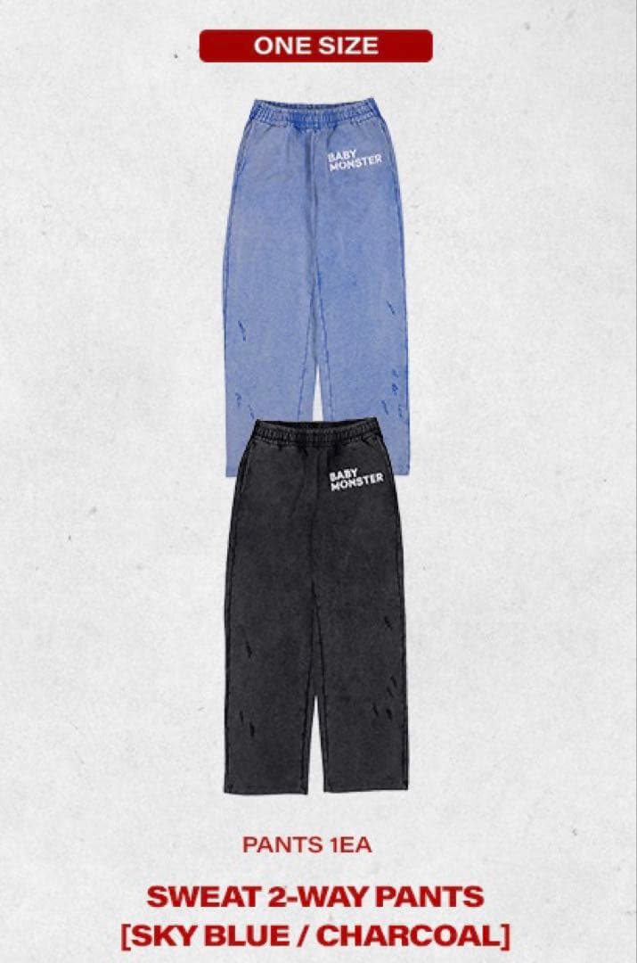 【希少】BABYMONSTER【HELLO MONSTER】スウェット※Lセット