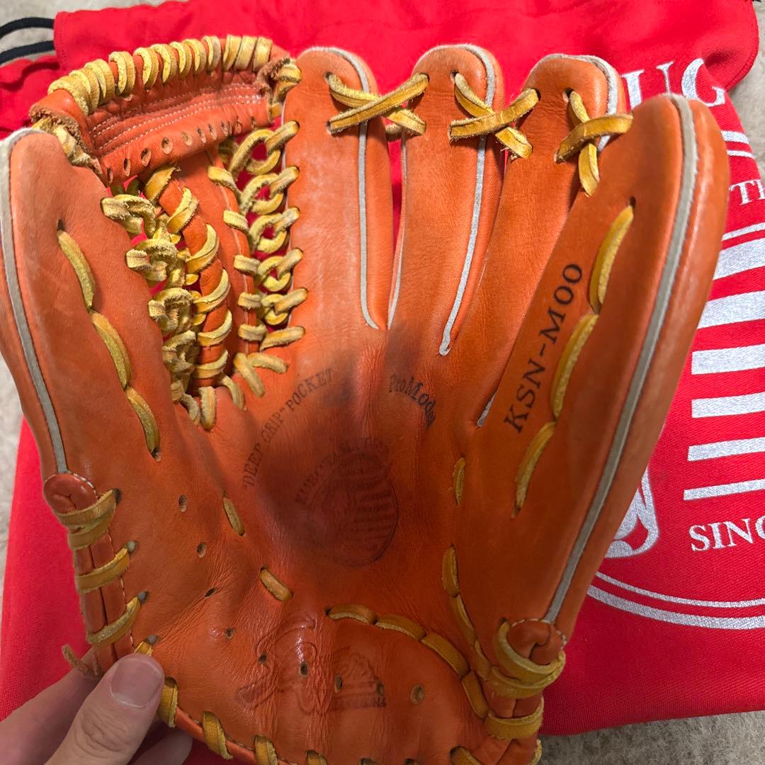 スラッガー KSN-M00 軟式グローブ オレンジ