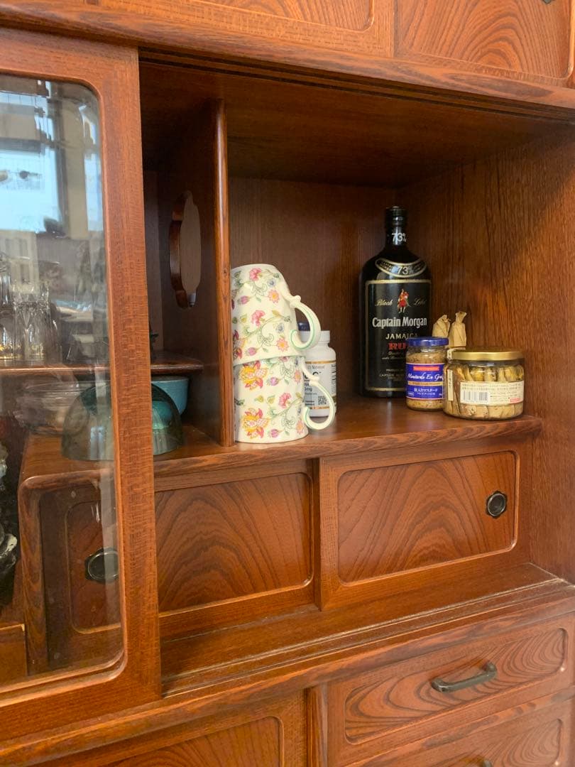 和風木製　茶箪笥　キャビネット 大きめ