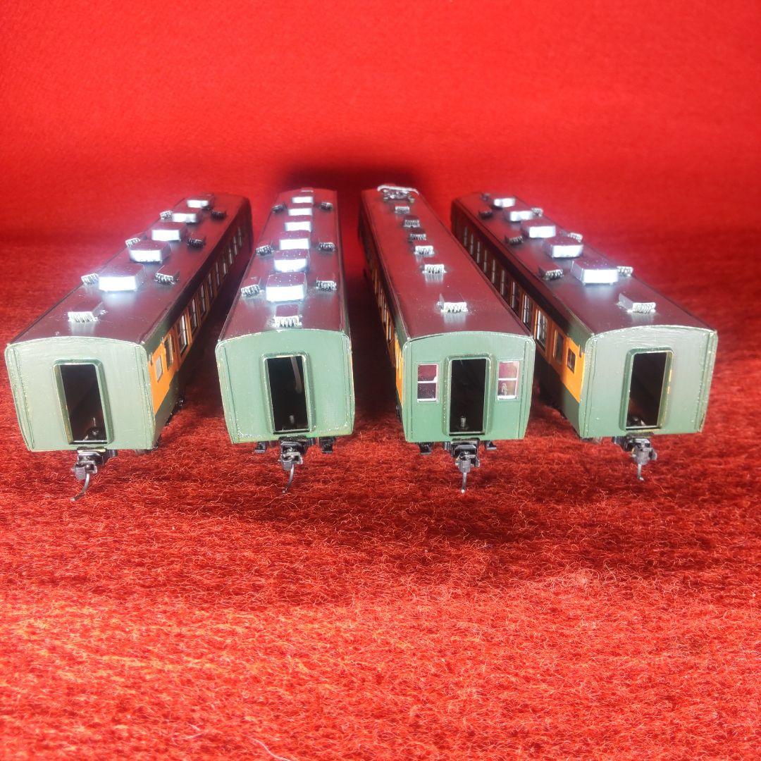 165系4両セット、動作確認済み、MPギヤ仕様、電気機関車、HOゲージ