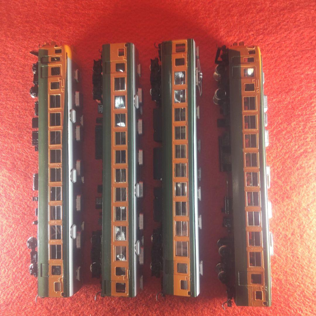165系4両セット、動作確認済み、MPギヤ仕様、電気機関車、HOゲージ