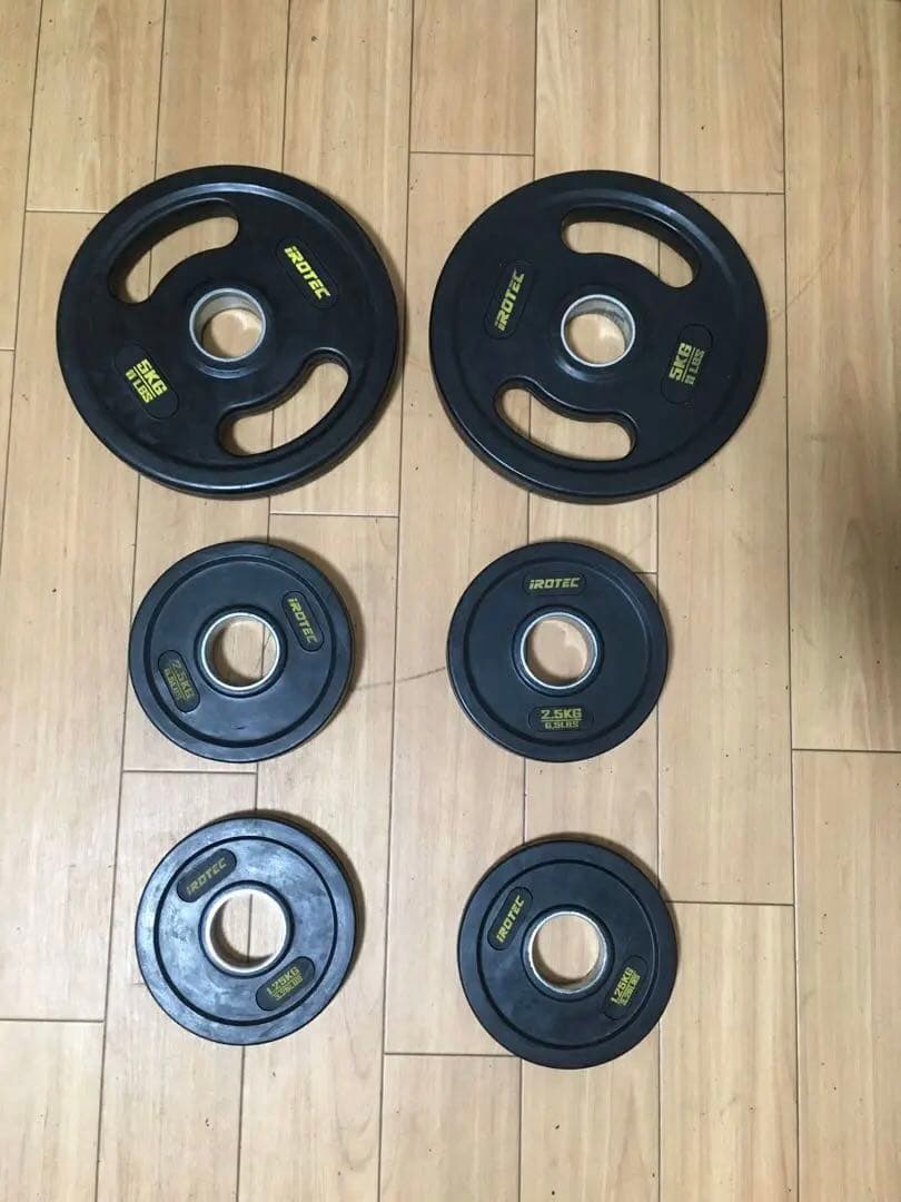 IROTEC ラバー プレート17.5kg穴径50mm