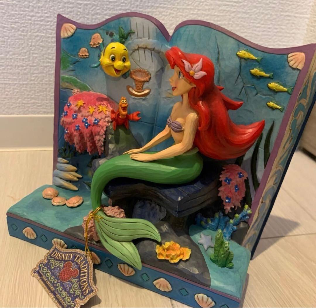 フィギュア ディズニー アリエル　木彫り　The little mermaid