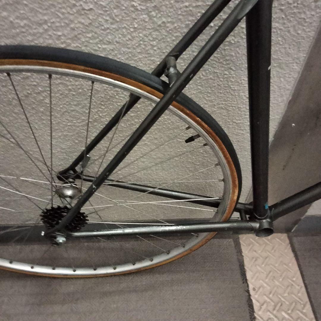 ■格安中古！引取限定■ ヴィンテージ　クロモリ　ロードフレーム　ホイールおまけ付