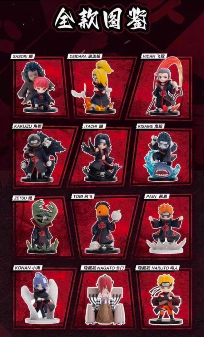 新品 POPMART正規品 NARUTO 暁 フィギュア 1BOX 10体セット