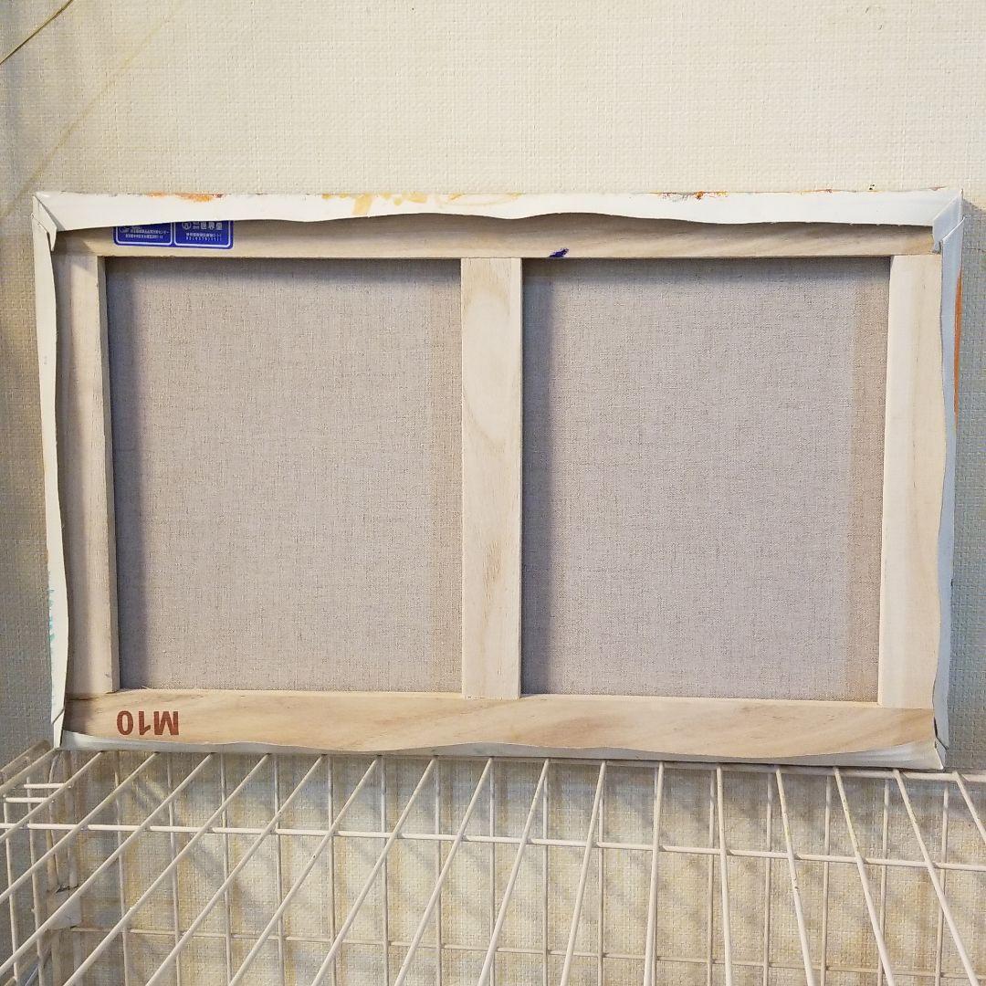 油絵　専用　バラを捧げる鳥 　横53.3cm