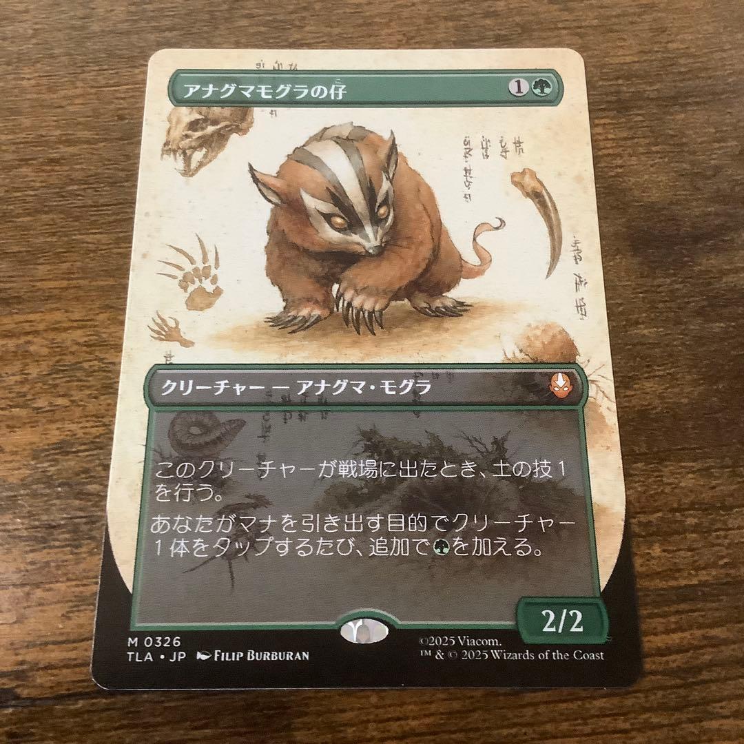 アナグマモグラの仔　ボーダーレス　1枚