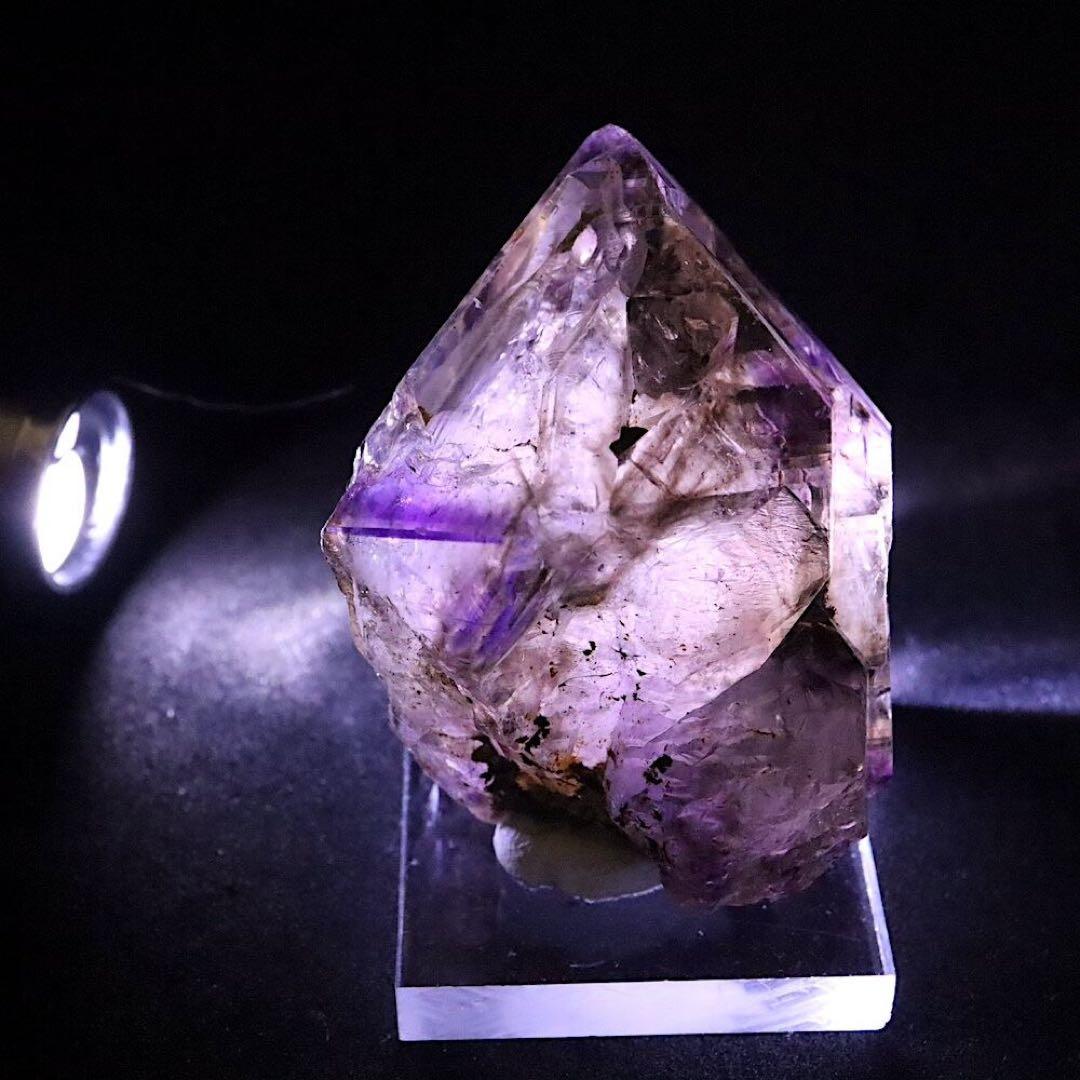 スーパーセブン セプター スモーキー アメジスト紫水晶55,7g AMT155