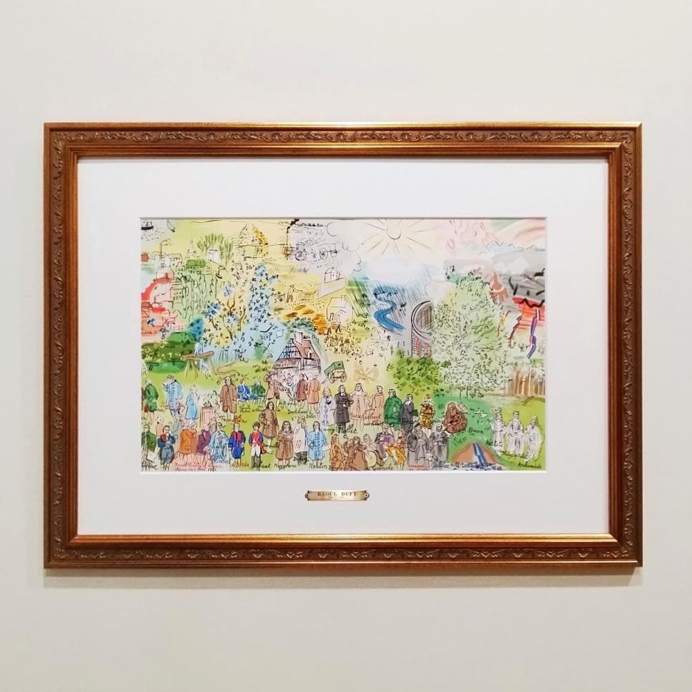 ラウル・デュフィ　画家への手紙　電気の精　1965年　リトグラフ　版画　真作