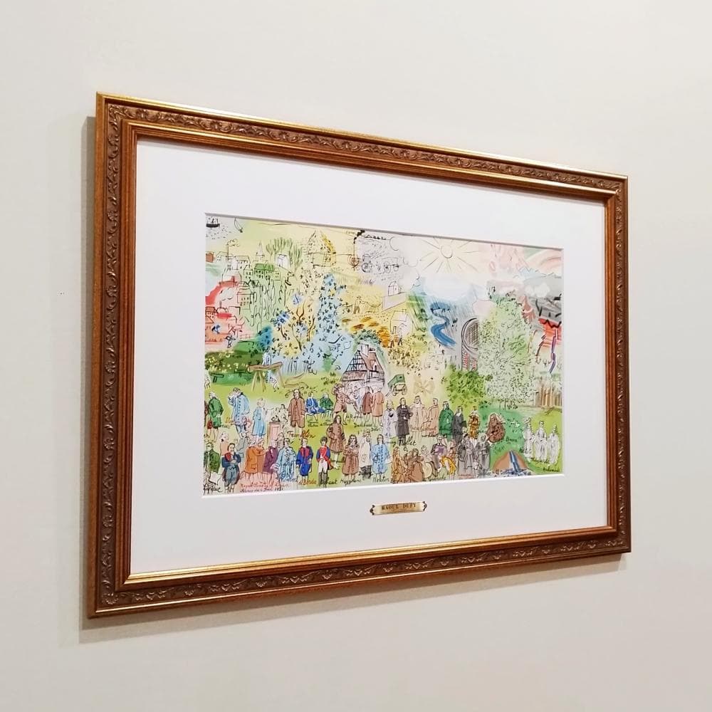 ラウル・デュフィ　画家への手紙　電気の精　1965年　リトグラフ　版画　真作