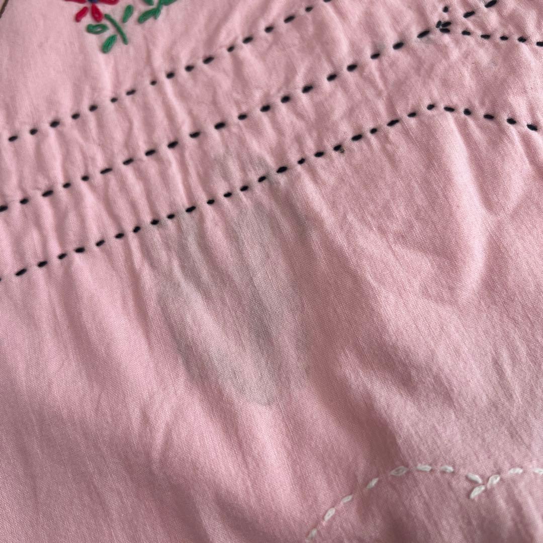 アンティークキルト✴︎ベビーキルトベビー布団刺繍キルト