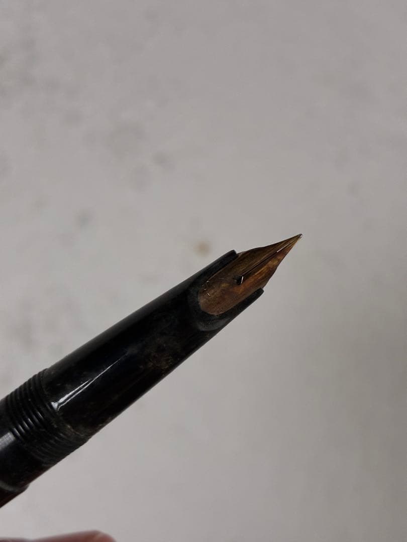 スライダー万年筆　レトロ　14金