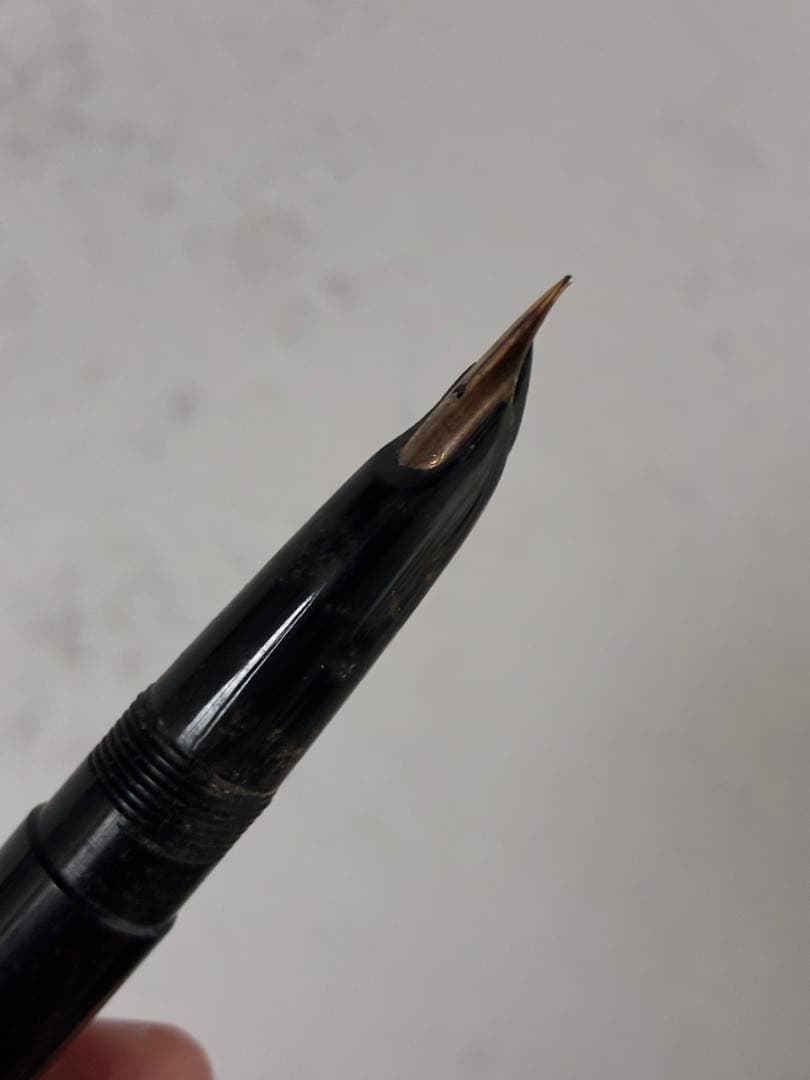 スライダー万年筆　レトロ　14金