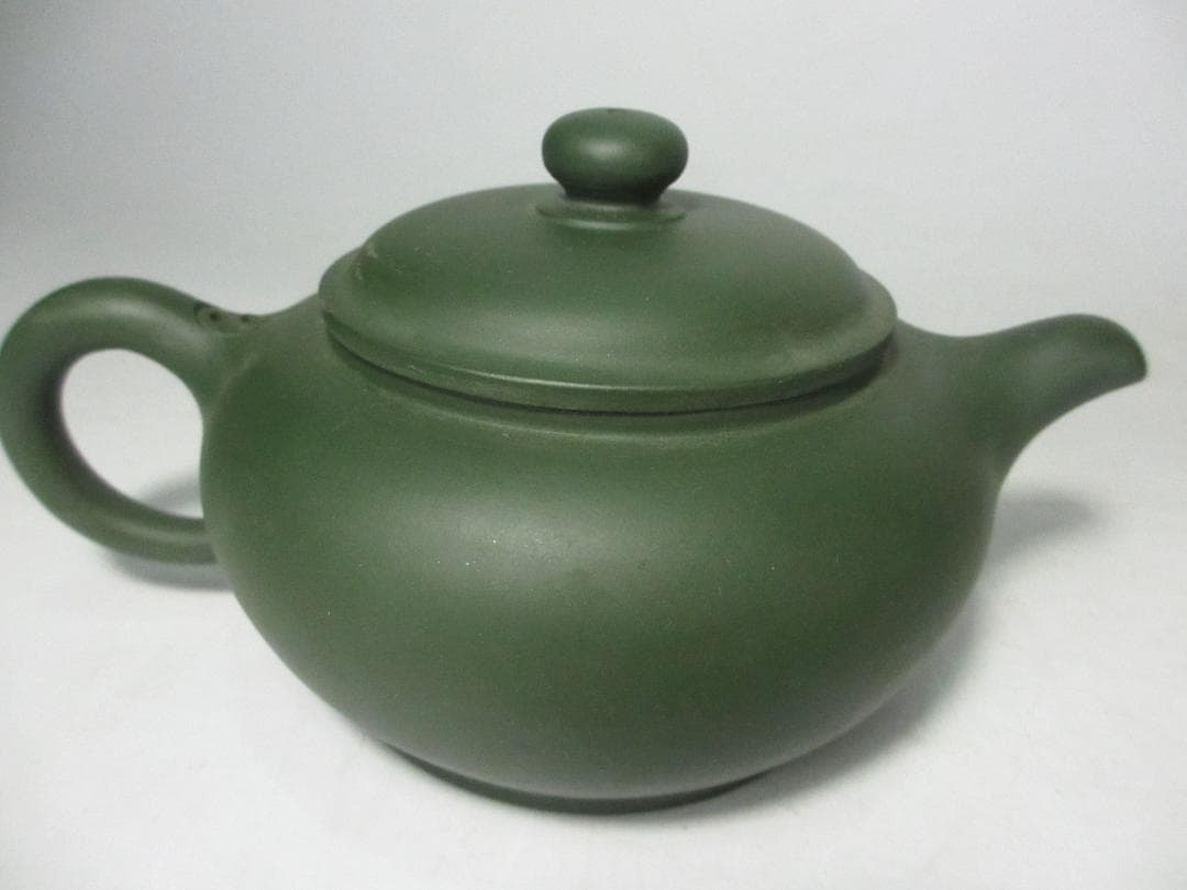 急須　宝瓶　中国宜興　紫砂壷　朱泥　民国緑「紫雲館製」計１３点　未使用　煎茶道具