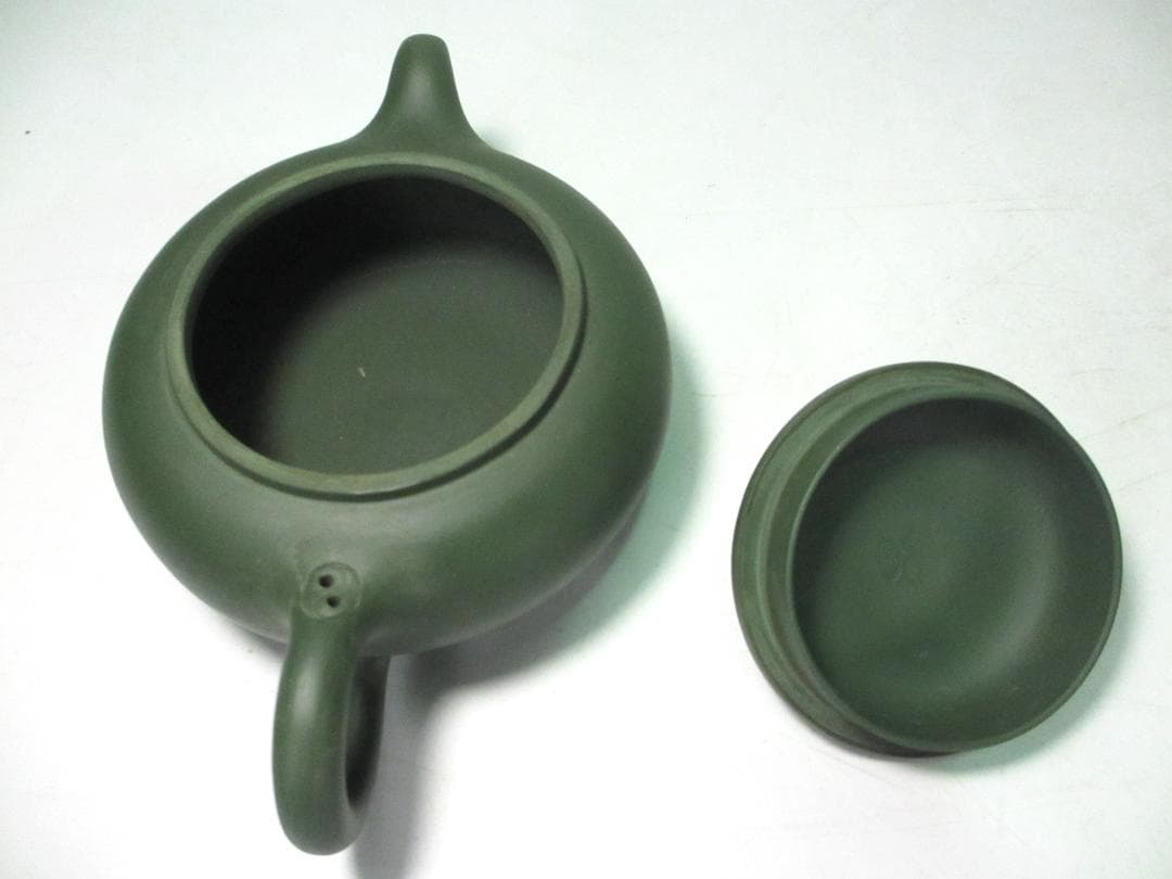 急須　宝瓶　中国宜興　紫砂壷　朱泥　民国緑「紫雲館製」計１３点　未使用　煎茶道具