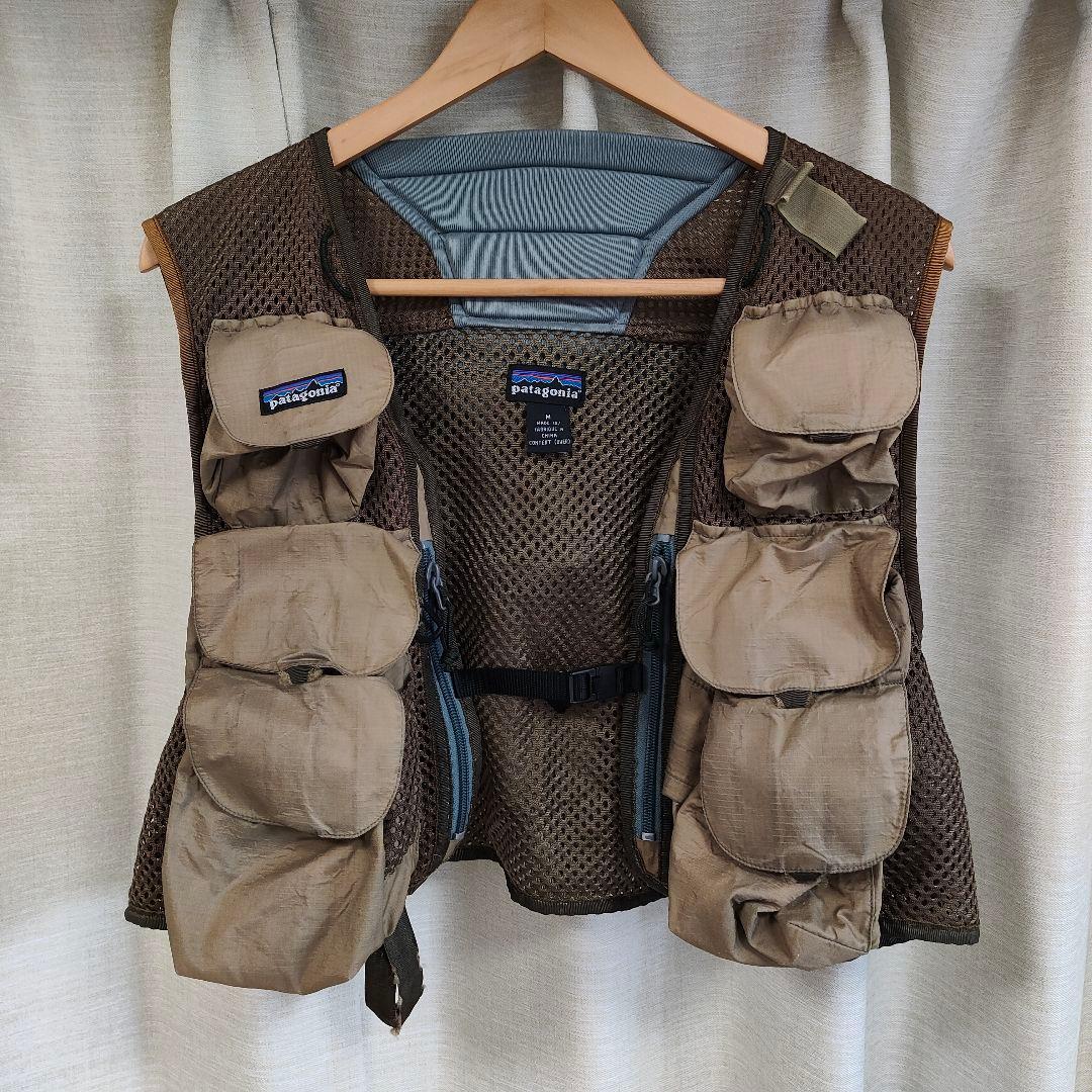 パタゴニア フィッシングベスト M ベージュ ブラウン 82683