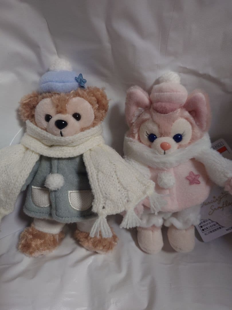 ダンシングスノーフレークス ダッフィー リーナベル ぬいぐるみバッジ ディズニー