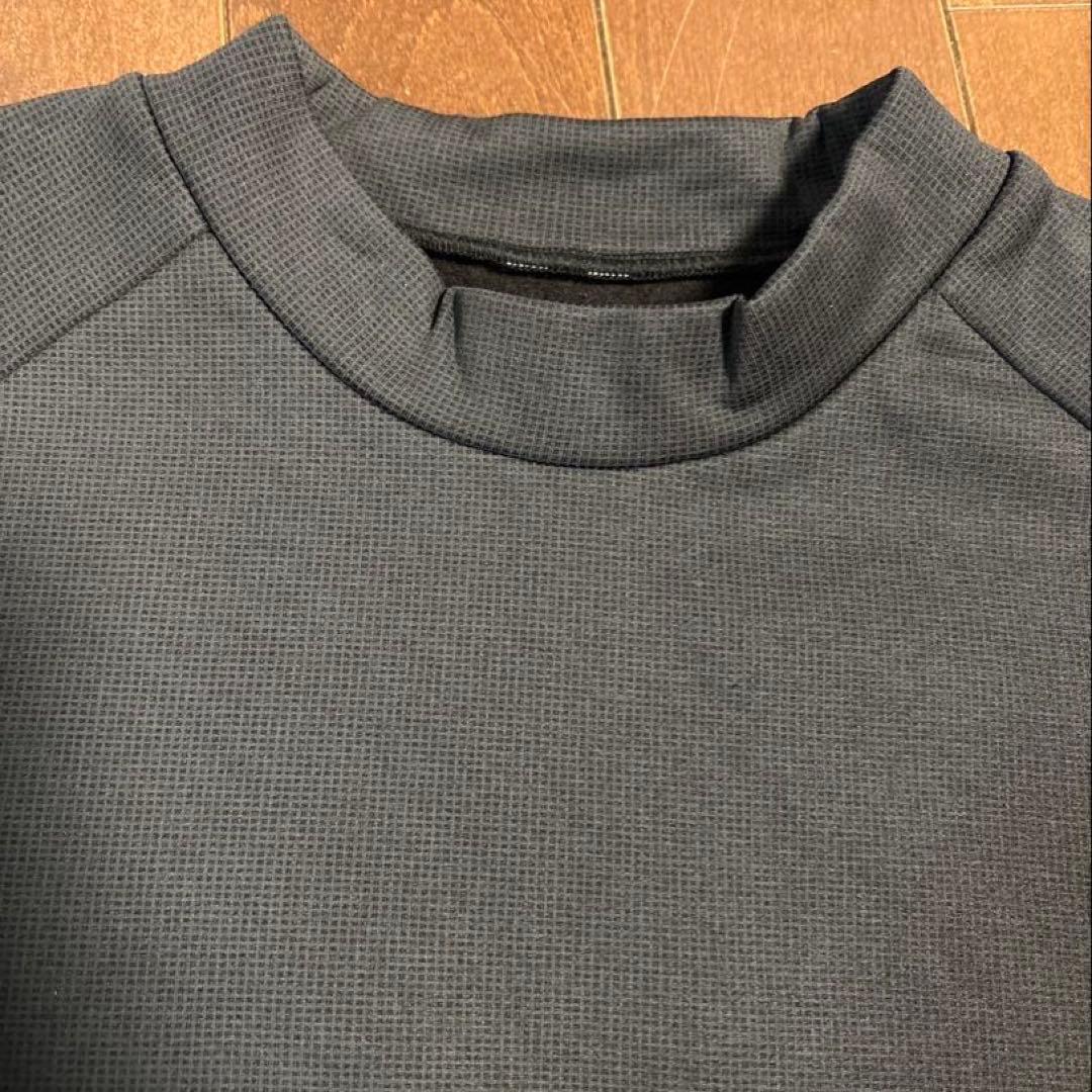 パーリーゲイツPGGストレッチダンボール裏起毛モックネックブラックサイズ5